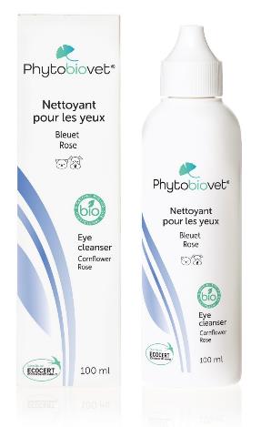 Phytobiovet Eye Cleanser 100 ml with cornflower and damask rose