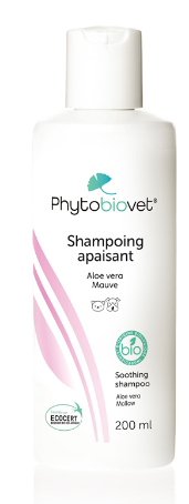 Phytobiovet Soothing Shampoo 200 ml with aloe vera and mallow